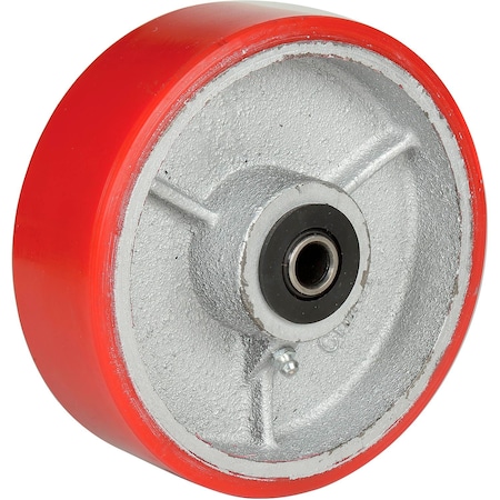 Global Industrial 6in x 2in Polyurethane Wheel, Axle Size 1/2in 748729A